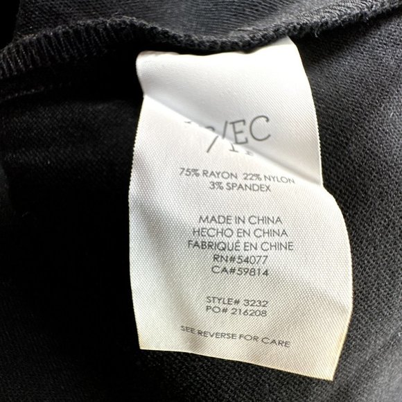 Cabi Women's Shirt XS Osaka Nights Chef's Top Black Utility Style with Snaps - Picture 9 of 13